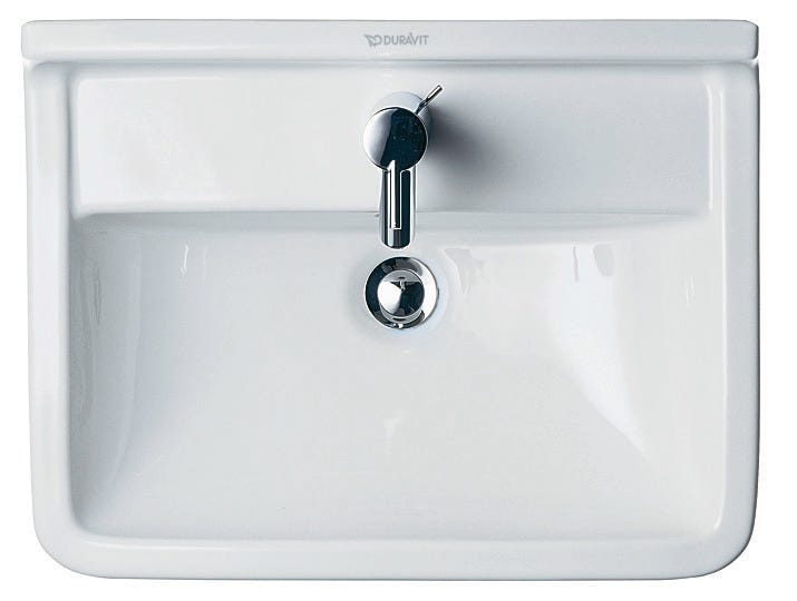 DU Waschtisch Starck 3 mit ÜL, mit HLB, 1 HL, weiß