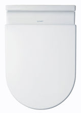 Duravit Starck 3 WC-Sitz, D-förmig, weiß glänzend, Duroplast, Edelstahl-Scharnier