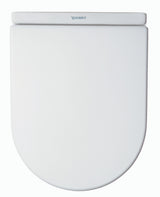 Duravit Starck 3 WC-Sitz, D-förmig, weiß glänzend, Duroplast, Edelstahl-Scharnier
