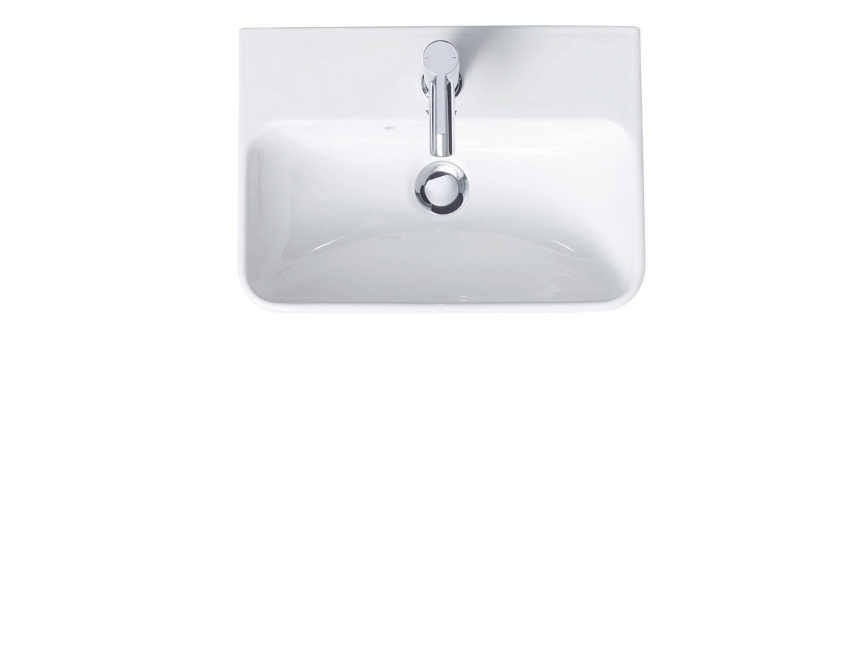 DU Handwaschbecken ME by Starck 450 mm mit ÜL, mit HLB, 1 HL, weiß