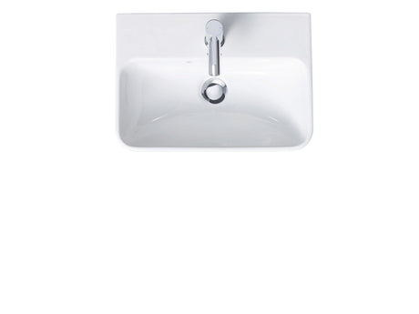 DU Handwaschbecken ME by Starck 450 mm mit ÜL, mit HLB, 1 HL, weiß
