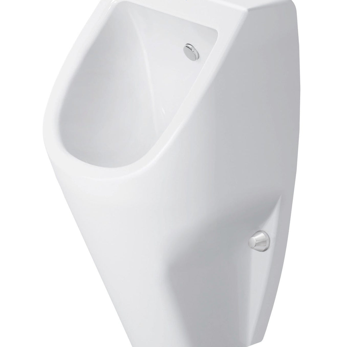 DU Urinal D-Code, Zulauf von hinten rimless, ohne Fliege, weiß – p!kster