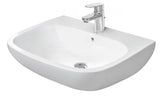 Duravit D-Code Waschtisch, weiß, Keramik, hängend, 1 Waschplatz, mit Überlauf