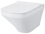 DU WC-Sitz DuraStyle mit SoftClose Scharniere edelstahl, weiß