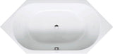 DU D-Code Badew. 6Eck 1900x900 Einbau Rückenschr.2 L/R, Weiß