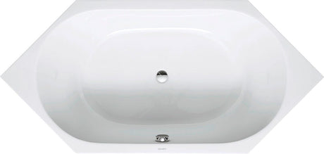 DU D-Code Badew. 6Eck 1900x900 Einbau Rückenschr.2 L/R, Weiß