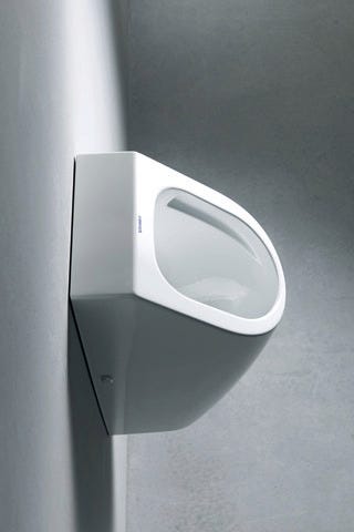 DU Urinal ME by Starck, Zulauf v.hinten rimless, ohne Fliege, weiß