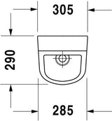 DU Urinal D-Code, Zulauf von hinten rimless, ohne Fliege, weiß