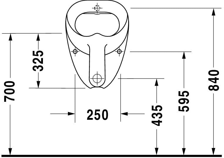 DU Design Classics Urinal Bill, Zul.v.h. absaugend, o.Deckel, o.Fliege, weiß