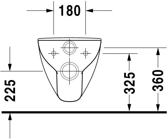 DU Wand-WC D-Code Vital 700 mm Tiefspüler, barrierefrei, weiß