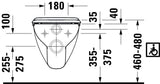DU Wand-WC D-Code Vital 700 mm Tiefspüler, barrierefrei, weiß