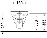 DU Wand-WC D-Code 540 mm Flachspüler, weiß