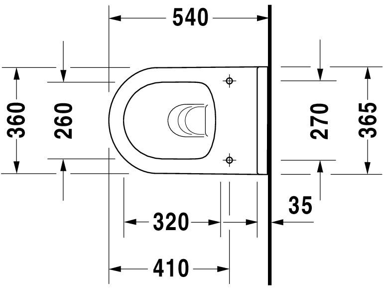Duravit Starck 3 WC-Set wandhängend, weiß Hochglanz, Tiefspüler, mit WC-Sitz und Absenkautomatik