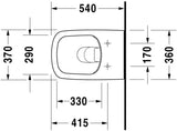 DU WWC-Set DuraStyle, rimless, Durafix TS,weiß, inkl.WC-Sitz m.Absenkautomatik