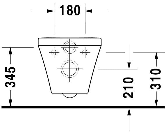 DU WWC-Set DuraStyle, rimless, Durafix TS,weiß, inkl.WC-Sitz m.Absenkautomatik