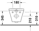 DU WWC-Set DuraStyle, rimless, Durafix TS,weiß, inkl.WC-Sitz m.Absenkautomatik