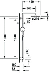 DU C.1 Duschsystem Brausethemostat Thermostatkartusche, Chrom HG