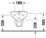 DU Wand-WC Design Classics Hornberg Tiefspüler, Wand, Keramik, glänzend, Spülwasser 6 l, Spülrand halb offen, Abgang waagerecht, S-förmiger Abfluss, Maße 530x360x340 mm