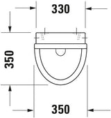 DU Urinal Starck 3, Zulauf von hinten absaugend, o.Deckel, o.Fliege, weiß