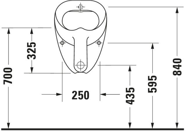 DU Design Classics Urinal Bill, Zul.v.h. absaugend, o.Deckel, o.Fliege, weiß