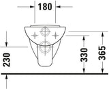 DU Wand-WC D-Code 540 mm Flachspüler, weiß