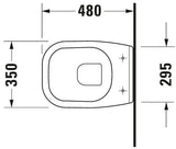 DU Wand-WC D-Code Compact 480 mm Tiefspüler, weiß