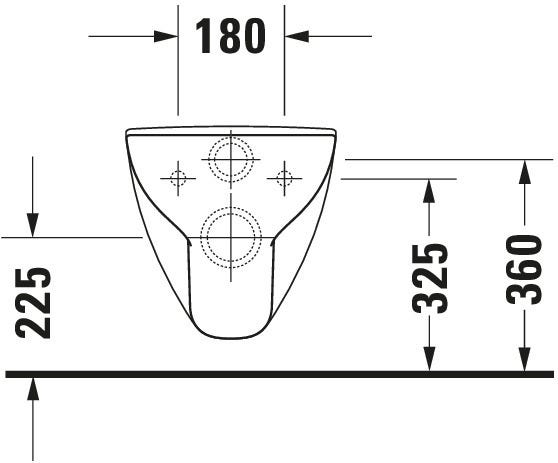 DU Wand-WC D-Code Vital 700 mm Tiefspüler, barrierefrei, weiß