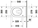 Duravit Starck 3 WC-Sitz, D-förmig, weiß glänzend, Duroplast, Edelstahl-Scharnier