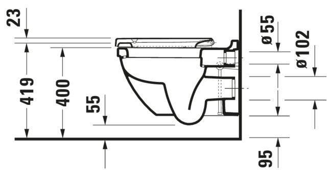 Duravit Starck 3 WC-Sitz, D-förmig, weiß glänzend, Duroplast, Edelstahl-Scharnier