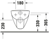 DU Wand-WC D-Code 545mm, weiß rimless, Tiefspüler, 4,5Liter