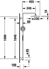 DU C.1 Duschsystem Brausethemostat Thermostatkartusche, Chrom HG