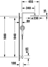DU C.1 Duschsystem Brausethemostat Thermostatkartusche, Chrom HG