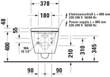DU SEWA Starck f Plus WWC TS, Rimless Fön,Sitzh.,Fernbed.,Weiß,HYG