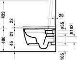 DU SEWA Starck f Plus WWC TS, Rimless Fön,Sitzh.,Fernbed.,Weiß,HYG