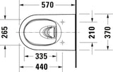 Duravit ME by Starck WC-Set wandhängend Hygiene Flush inkl. WC-Sitz mit Absenkautomatik und Schallschutzset, Aktionsset mit Rubbellos