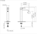 DO Waschtisch-Einhandbatterie mit erhöhtem Standfuß ohne Ablaufgarnitur META Chrom