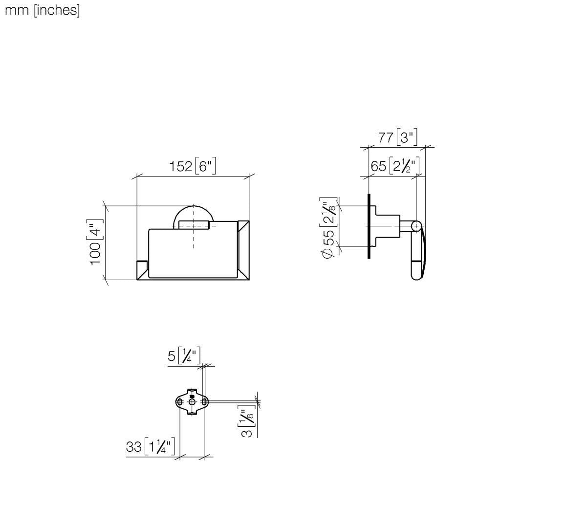 DO Papierrollenhalter mit Deckel TARA Chrom 83510892