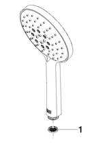 DO Handbrause SERIENNEUTRAL mit Antikalk-System und Anschluss 1/2"