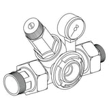 BWT HM - Druckminderer-Modul mit Anzeige - Hydromodul-Grundmodule für die Trinkwasserleitung in Schnellmontage DR-Modul - DR-Modul, DN25, PN16, 1,5-6 bar m.Man.