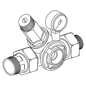 BWT HM - Druckminderer-Modul mit Anzeige - Hydromodul-Grundmodule für die Trinkwasserleitung in Schnellmontage DR-Modul - DR-Modul, DN25, PN16, 1,5-6 bar m.Man.
