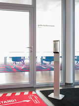 emco system 2 Sensor-Desinfektionsspenderfür Flüssigseife/DesinfektionsgelWandmodell, Edelstahl