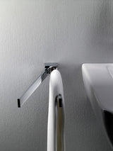 emco loft Handtuchhalter schwenkbar 2-armig, Chrom, Wandmontage, Schraubbefestigung