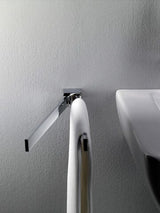 emco loft Handtuchhalter schwenkbar 2-armig, Chrom, Wandmontage, Schraubbefestigung