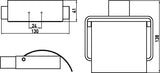 emco loft Papierhalter chrom, Wandmontage, zum Schrauben