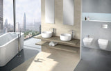 Villeroy & Boch Combi-Pack Architectura 5684HR, 370 x 530 x 330 mm, Oval, wandhängend, Abgang waagerecht, mit DirectFlush, Weiß Alpin CeramicPlus