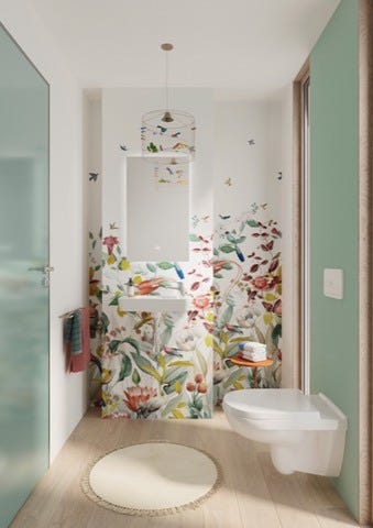 Villeroy & Boch Handwaschbecken Compact O.novo 4342R5, 500 x 250 mm, Eckig, Becken mittig, 1HL. Hahnloch rechts durchgestochen, mit Überlauf, Weiß Alpin