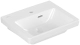 Villeroy & Boch Handwaschbecken Subway 3.0 437045, 450 x 370 mm, Rechteck, 1HL. mittleres Hahnloch durchgestochen, mit Überlauf, Weiß Alpin