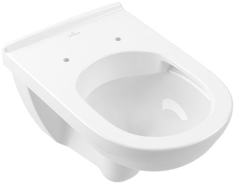Villeroy & Boch Tiefspül-WC spülrandlos O.novo 5660R0, 360 x 560 x 340 mm, Oval, wandhängend, Abgang waagerecht, mit DirectFlush, Weiß Alpin