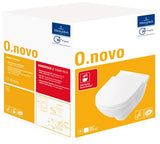 Villeroy & Boch Combi-Pack O.novo 5660H1, 360 x 560 x 350 mm, Oval, wandhängend, Abgang waagerecht, Weiß Alpin