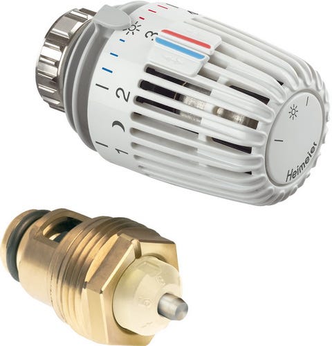 IMI HEIMEIER Retro S - Set DN 15 Thermostat-Oberteil und Thermostat-Kopf K